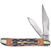 Frost SHP107BRJB Peanut Knife with Brown Bone Handle