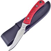Hen & Rooster 5025RPB Caper Knife with Red Pick Bone Handle