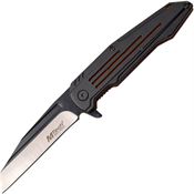 MTech 1060OR Linerlock Knife with Black Aluminum Handle