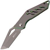 MTech 1065RB Linerlock Knife with Gray Stainless Handle