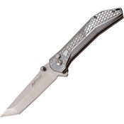 MTech 1085GY Button Lock Knife with Anodized Aluminum Handle