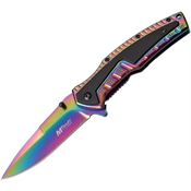 MTech A1070RB Framelock Knife with TiNi Finish Stainless Handle