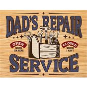 Tin Signs 2268 Dad's Repair Service Sign with Nostalgic Tin Sign