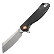 Artisan 1815PSBKC Tomahawk Linerlock Steel Blade Knife with Black G10 Handle