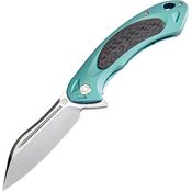 Artisan 1818GGNS Immortal Framelock S35VN Stainless Blade Knife with Green Titanium Handle