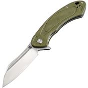 Artisan 1818PGNF Immortal Linerlock Steel Blade Knife with Green Textured G10 Handle