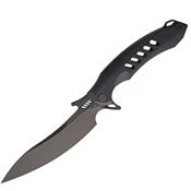 Rike F1BW F1 Fixed Steel Blade Knife with Black G10 Handle