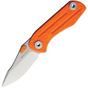 Real Steel 5122 Precision Framelock Knife with Orange G10 Handle