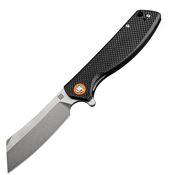 Artisan 1815PSBKF Tomahawk Linerlock Steel Blade Knife with Black Textured G10 Handle