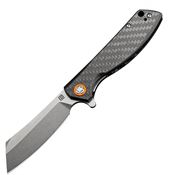 Artisan 1815PSCF Tomahawk Linerlock Steel Blade Knife with Carbon Fiber Handle