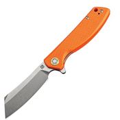 Artisan 1815PSOEF Tomahawk Linerlock Steel Blade Knife with Orange G10 Handle