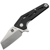Artisan 1819PBK Ravine Linerlock Steel Blade Knife with Black Textured G10 Handle