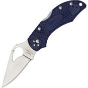 Byrd 10PBL2 Robin 2 Lockback Knife Blue Bi-Directional Texture FRN handle