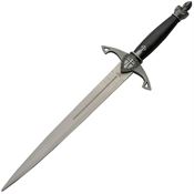 China Made 211445SL Knights Dagger with Black and Gray Synthetic Handle