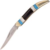 Elk Ridge 952MSC Toothpick with Black and Blue Stone and Mother Of Pearl Handle