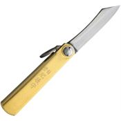 Higonokami O01BRS SK Folder Brass Knife with Brass Handle