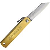 Higonokami O75 Folder Brass Knife with Brass Handle