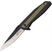 MTech 1081GN Framelock Knife with Black and Green G10 Handle