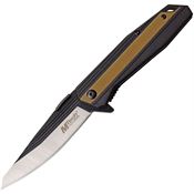 MTech 1081TN Framelock Knife with Black and Tan G10 Handle