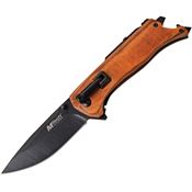 MTech 1082BR Linerlock Knife with Brown Pakkawood Handle