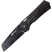 MTech 1104BK Multi Tool Linerlock Knife with Black Aluminum Handle