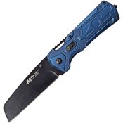 MTech 1104BL Multi Tool Linerlock Knife with Blue Aluminum Handle
