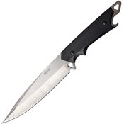 MTech 2085S Fixed Blade Satin Spear Knife with Black Nylon Handle