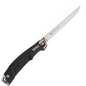 Rapala 29620 Folding Pro Fillet Lockback Knife with Black Rubberized Synthetic Handle