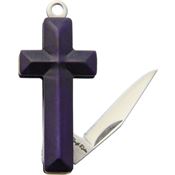Rough Ryder 1581 Cross Knife with Purple Smooth Bone Handle