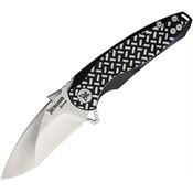 Krudo 303 Revolute Framelock Knife with Black 420J2 Stainless Handle