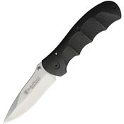 Smith & Wesson A14CP Ext Ops Linerlock Satin Finish Blade Knife with Black Synthetic Handle