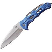 Tac Force 1005BL Linerlock Knife with Blue Aluminum Handle