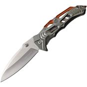 Tac Force 1005GOR Linerlock Stainless Blade Knife with Silver Aluminum Handle