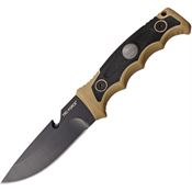 Tac Force FIX005TN Tactical Drop Point Fixed Blade Knife with Tan Nylon Handle