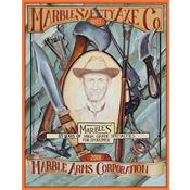 Tin Signs 9163 12 1/2" x 16 Inch Marbles Safety Axe Tin Sign