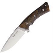 Viper 4880BC Ganghi Bocote Fixed Blade Knife with Grooved Bocote Wood Handle