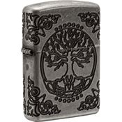 Zippo 04905 Tree Of Life Lighter with Antique Silver Construction