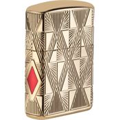 Zippo 04939 Luxury Diamond Lighter with High Polish Gold finish