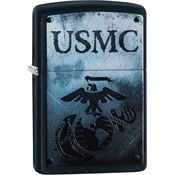 Zippo 28744 USMC Lighter with Black Matte Finish