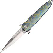 Artisan 1810GBU03 Hornet Framelock Knife Blue/Gold Handles