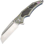 Artisan 1813GBU03 Apache Framelock Knife Blue/Gold Handles