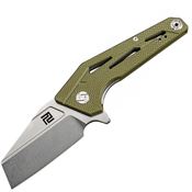 Artisan 1819PGN Ravine Linerlock Knife Green G10 Handles