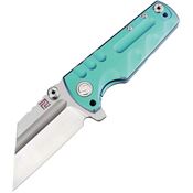 Artisan 1820GGNS Fulcrum Framelock Knife Green Handles