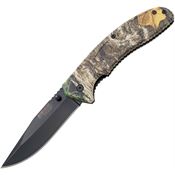 Bear Edge 61119 Assist Open Linerlock Knife Camo Handles