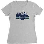 Buck 12407 Womens Mountains T-Shirt L