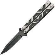 China Made 211453 Linerlock Knife assisted opening Black Silver