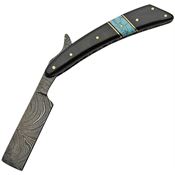 Damascus 1203 Razor Horn Turquoise