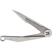 Klarus 1 S1 X-change Folder Satin Blade Folding Knife Titanium Handles