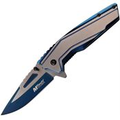 MTech A1117BL Linerlock Knife Assist Open Blue
