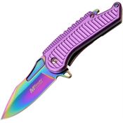 MTech A1125PRB Framelock Knife Assisted Opening Purple